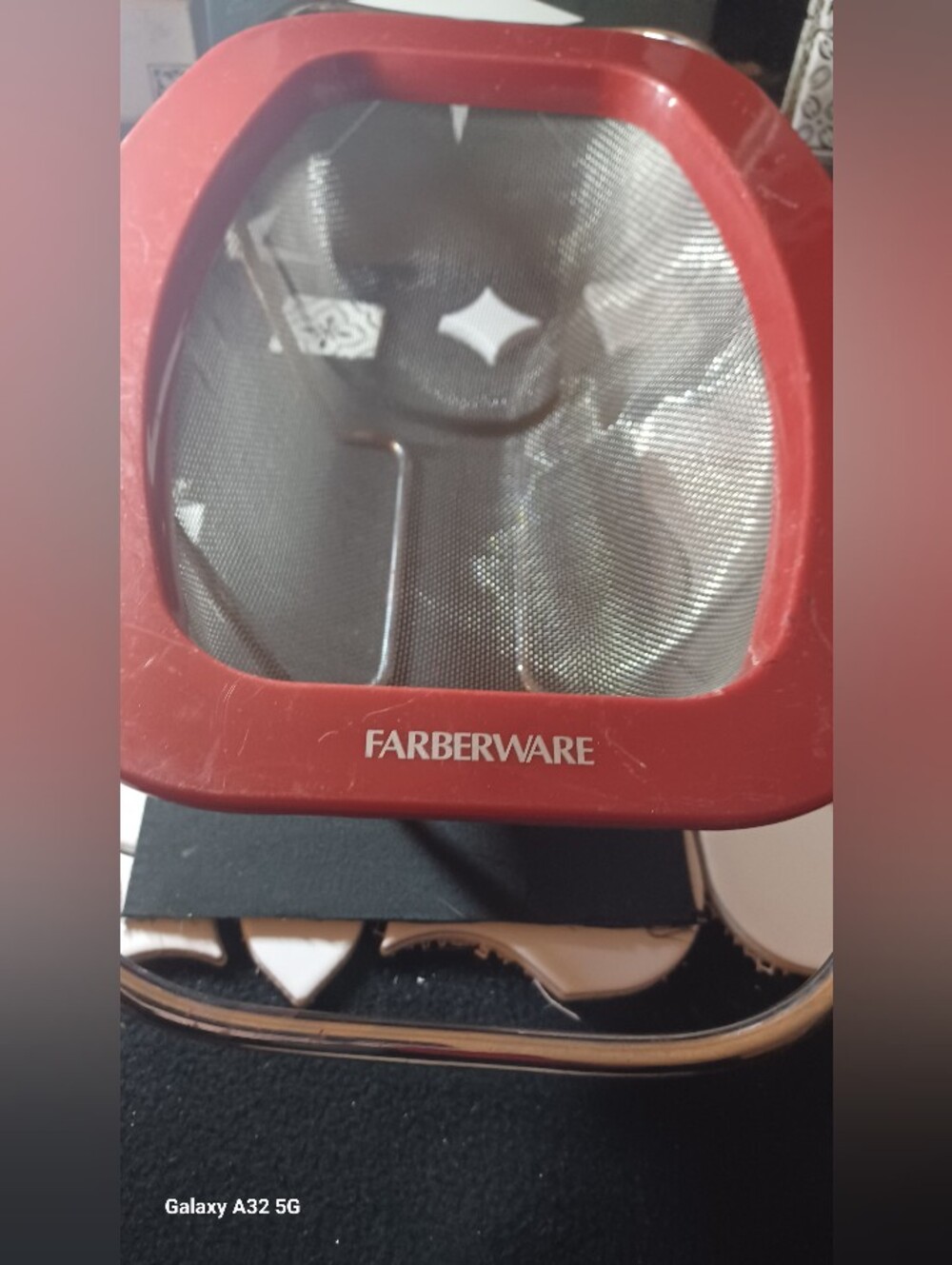 Farberware Red Mesh Collinder - Picture 2 of 9